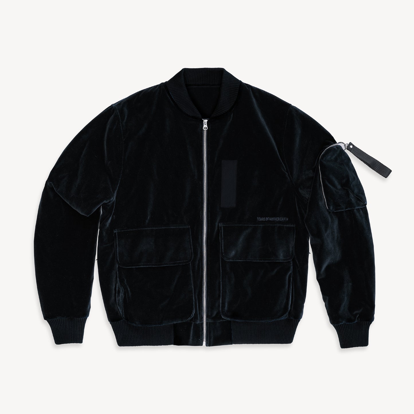 VELVET BOMBER BLK